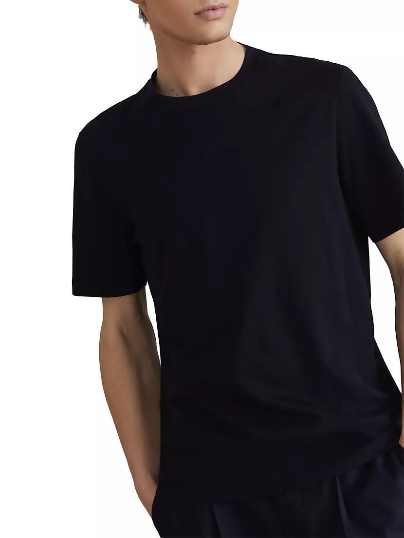 Cotton Jersey Crew Neck T Shirt Product Image