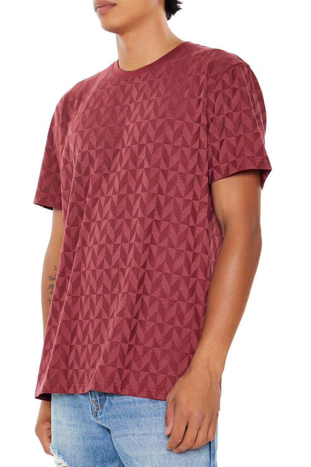 Geo Print Crew Short-Sleeve Tee | Forever 21 Product Image