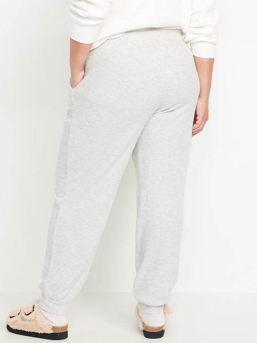 High-Waisted Waffle Lounge Jogger Product Image