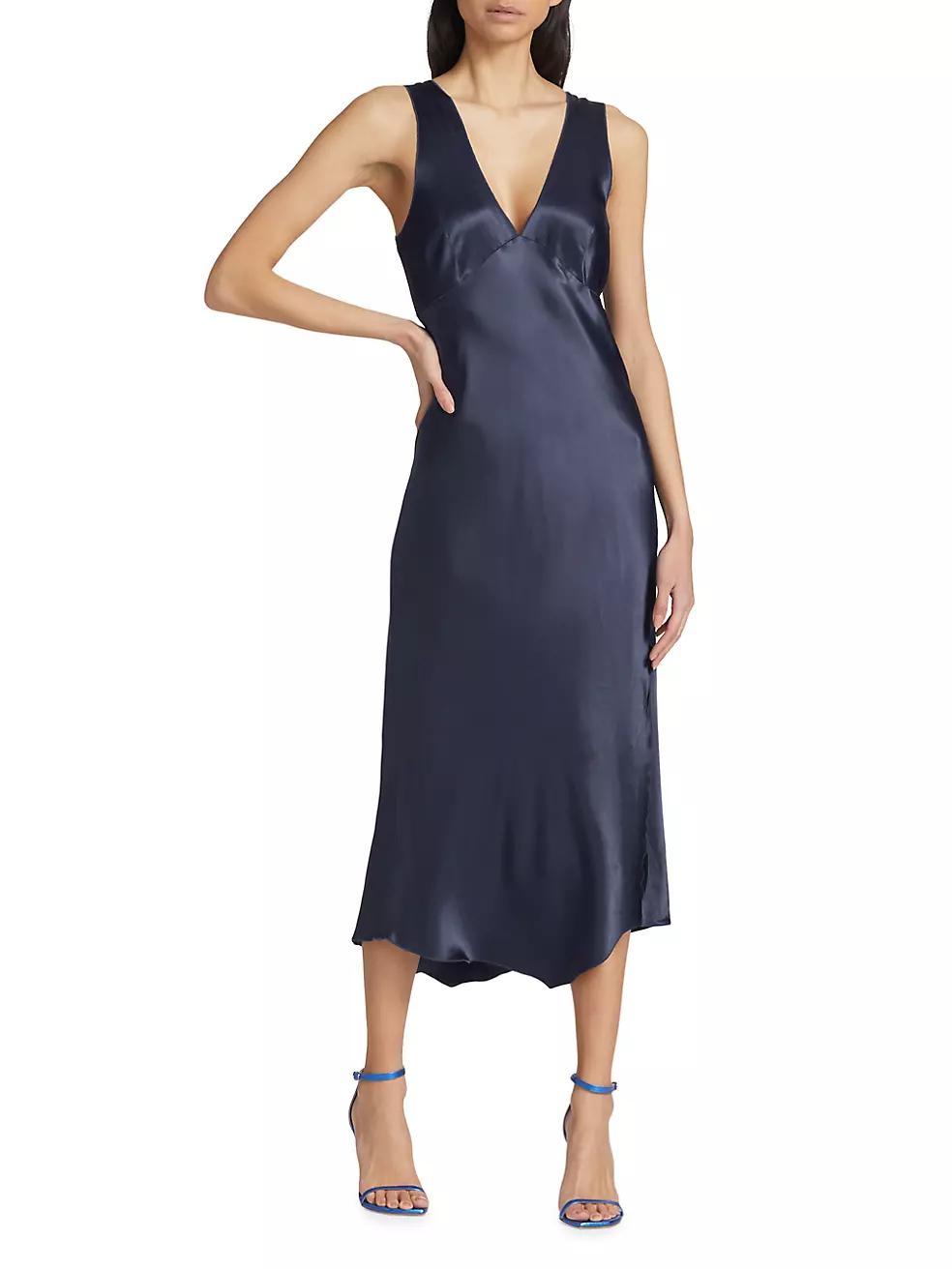 Monique Satin-Backed Crepe Midi-Dress Product Image