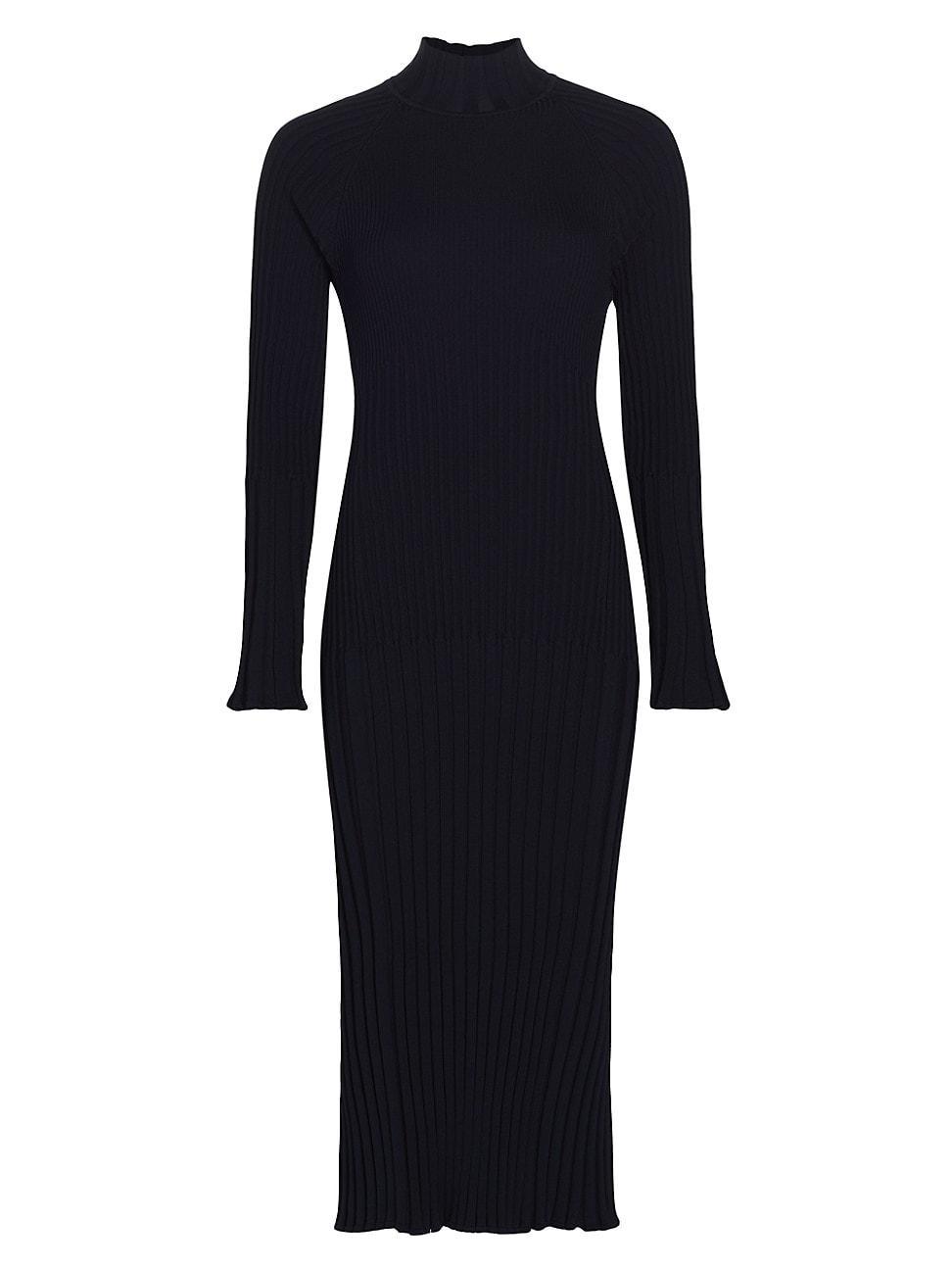 Womens Rib-Knit Midi-Dress product image