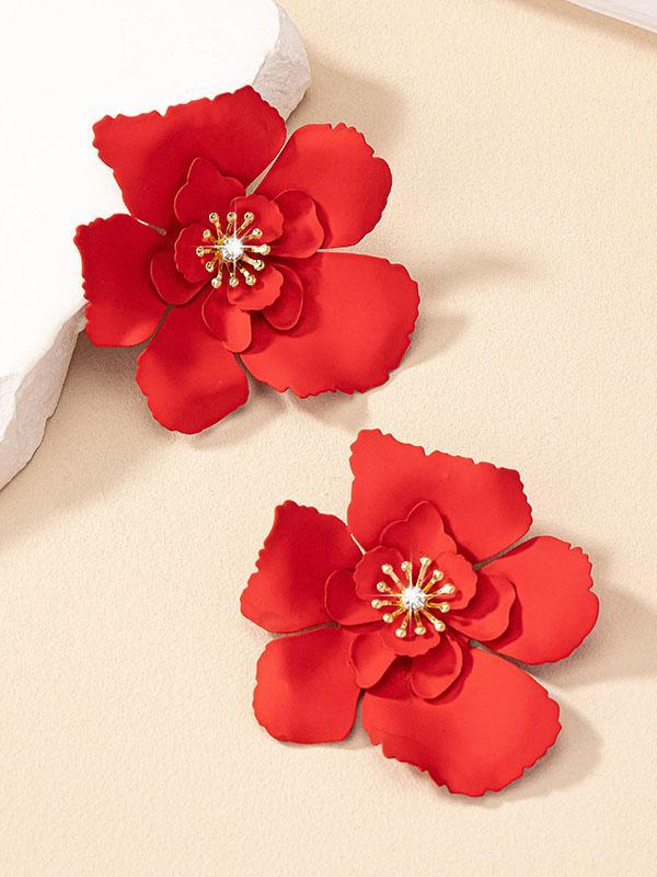 Flower Shape Earrings Accessories Product Image