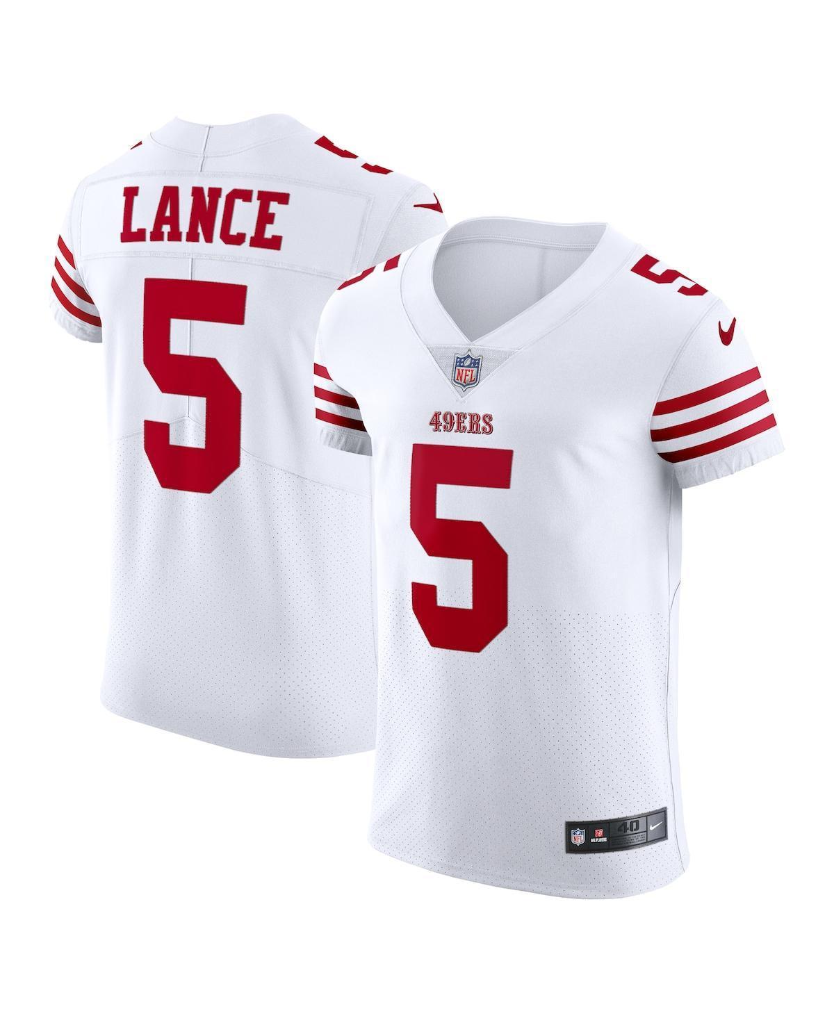 Nike Mens Trey Lance San Francisco 49ers Vapor Elite Jersey - White Product Image