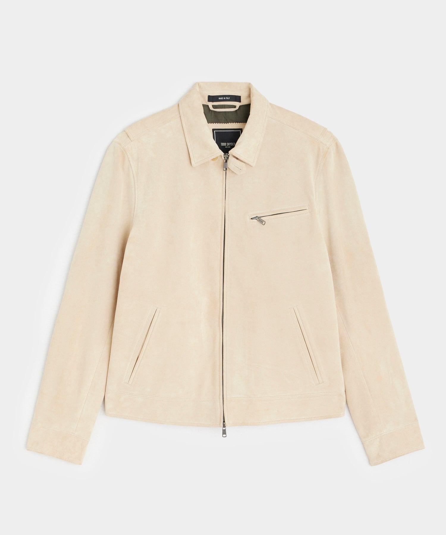 Italian Suede Dean Jacket in Light Product Image