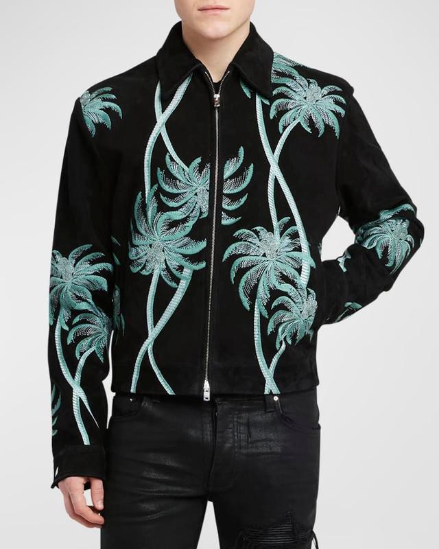 Men's Suede Palm Blouson Jacket Product Image