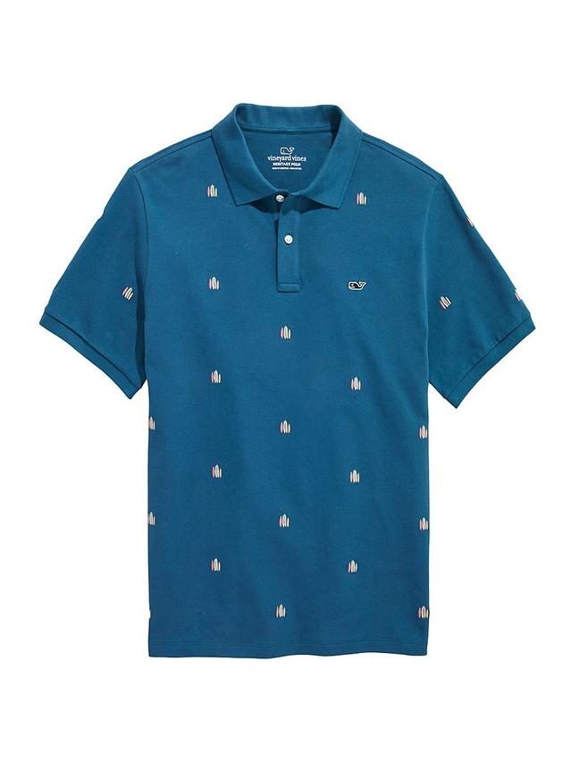 Mens Novelty Heritage Cotton Polo Shirt Product Image