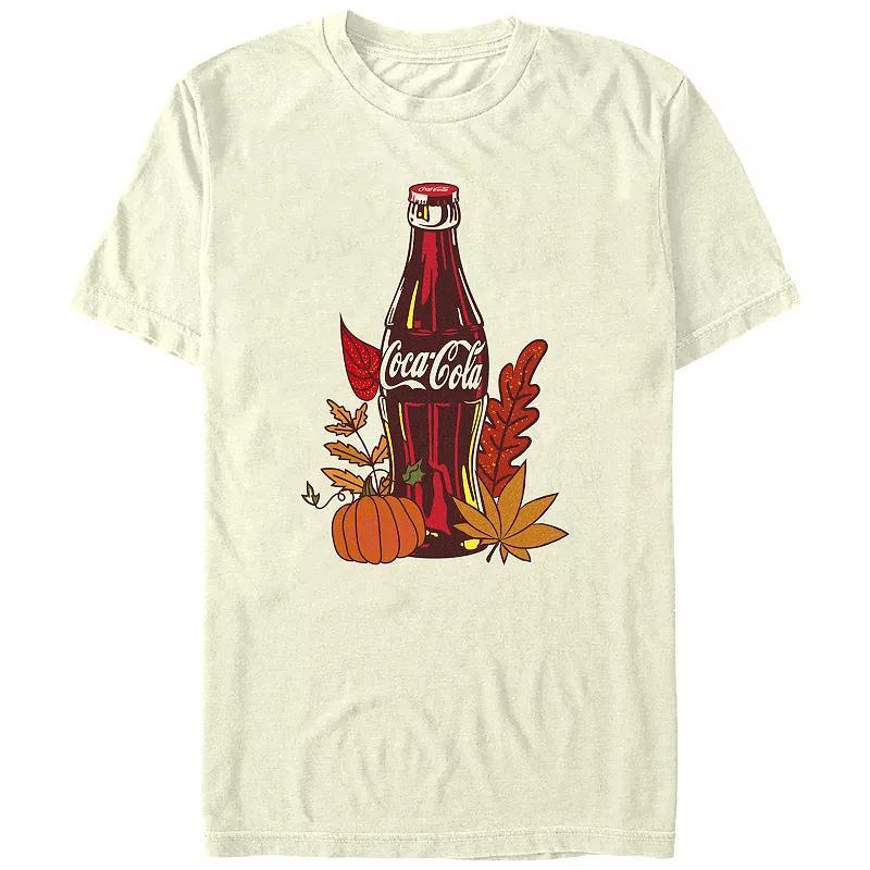 Mens Coca-Cola Autumn Leaves Graphic Tee Product Image