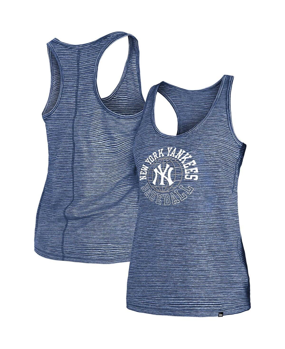 Womens New Era New York Yankees Active Racerback Tank Top Blue Product Image