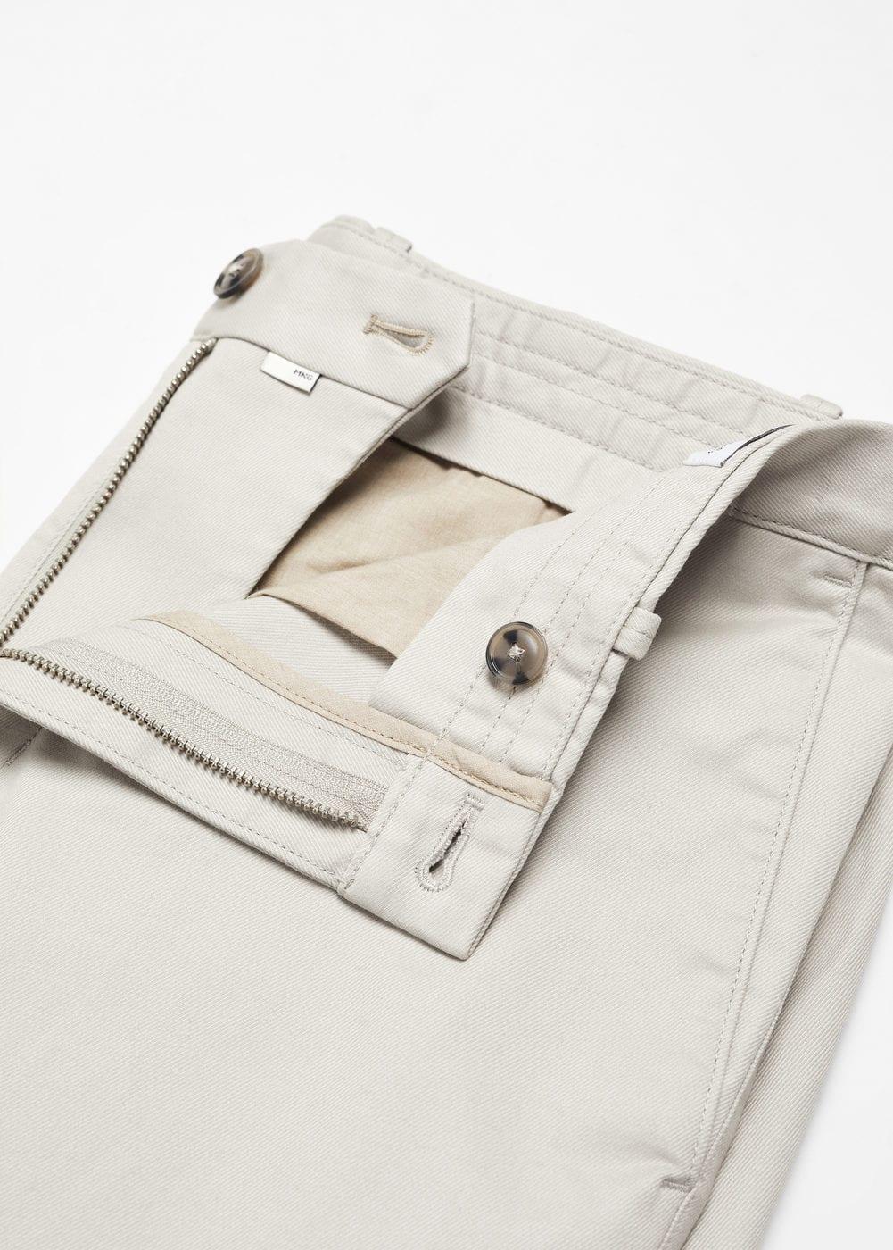 MANGO MAN - Slim fit serge chino trousers greyMen Product Image