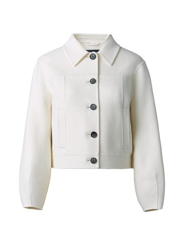 Womens Lali Double-Face Wool Short Jacket Product Image