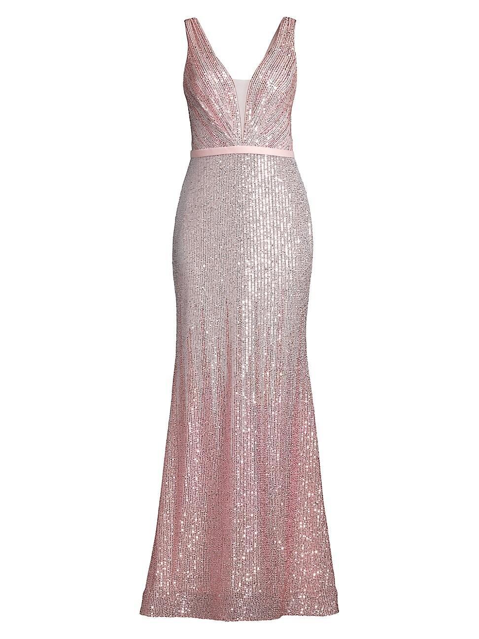 Womens Sequined Sheath Gown Product Image