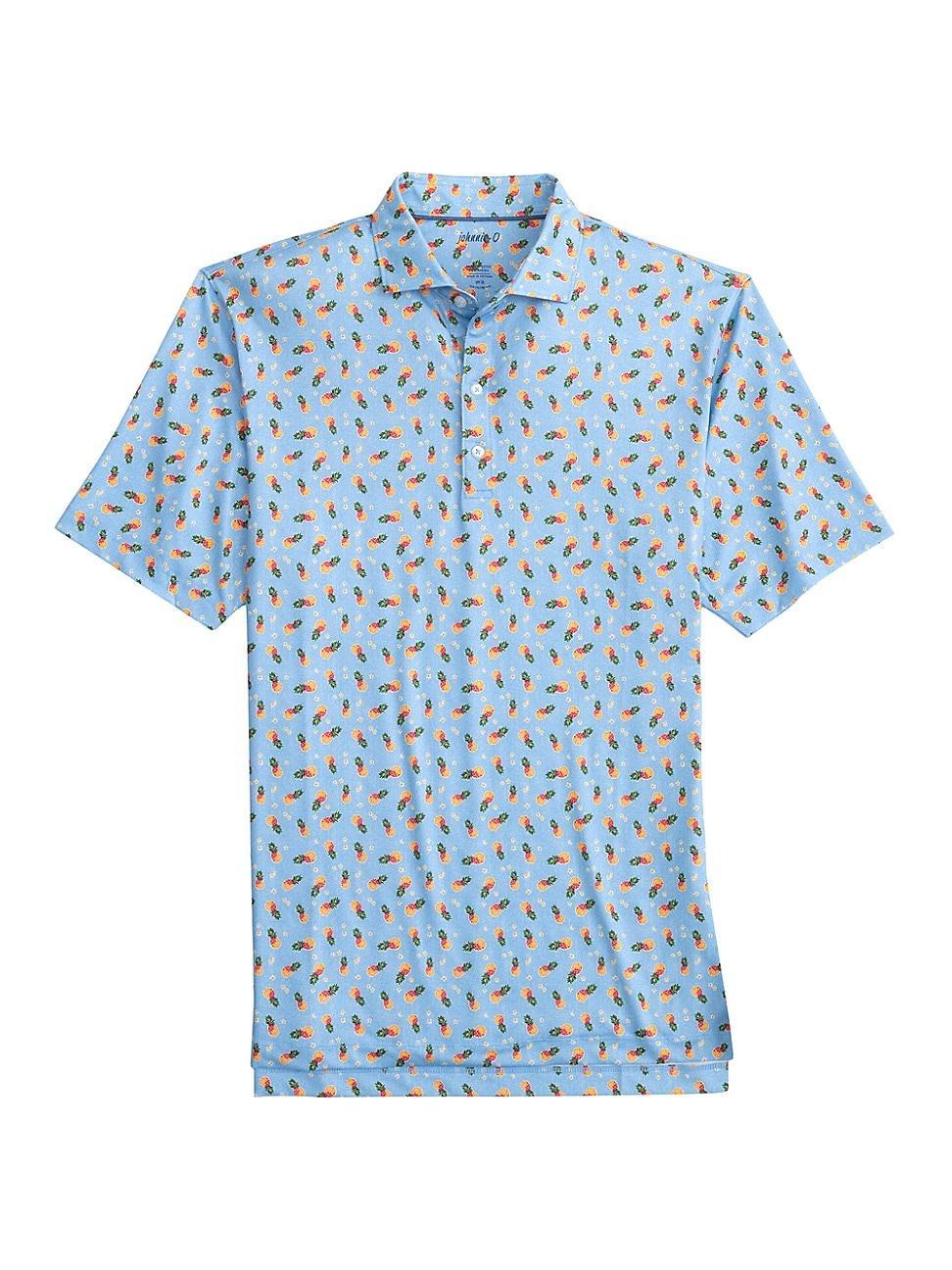 Mens Pineapple Crush Graphic Polo Shirt Product Image