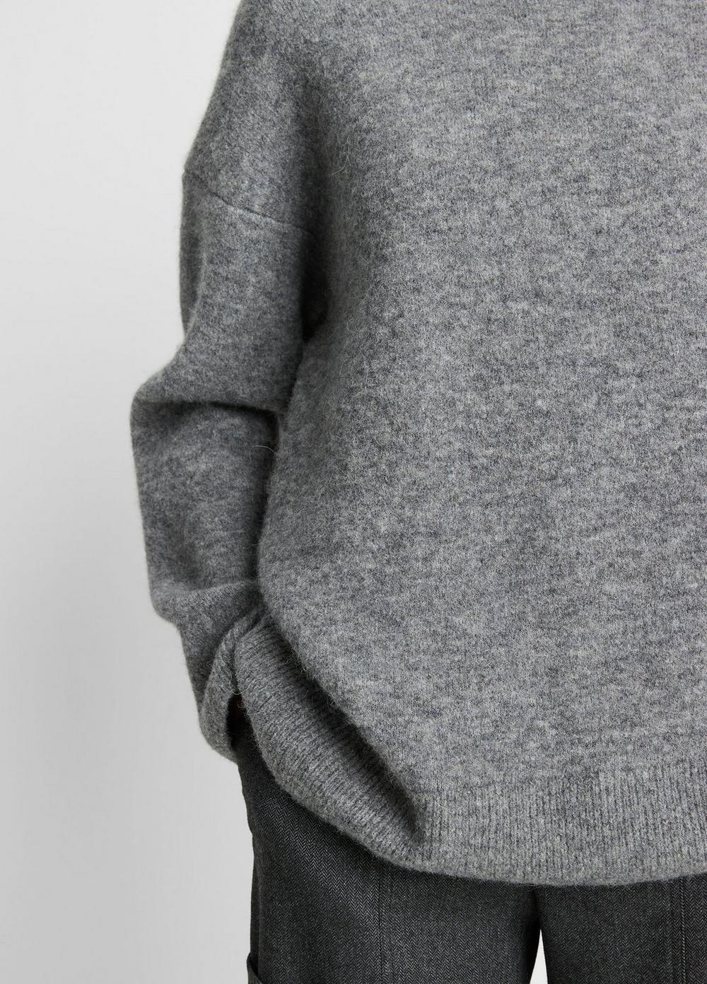 Textured Soft Sculpted Crew Neck Sweater Product Image