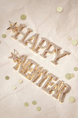 Glitzy New Year Earrings Product Image