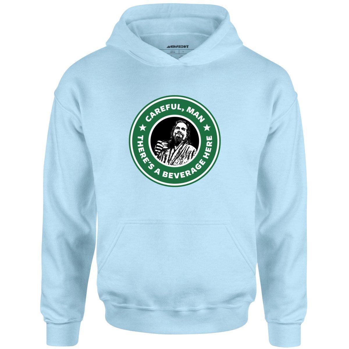 Lebowski - Careful, Man - There's a Beverage Here - Unisex Hoodie Male Product Image