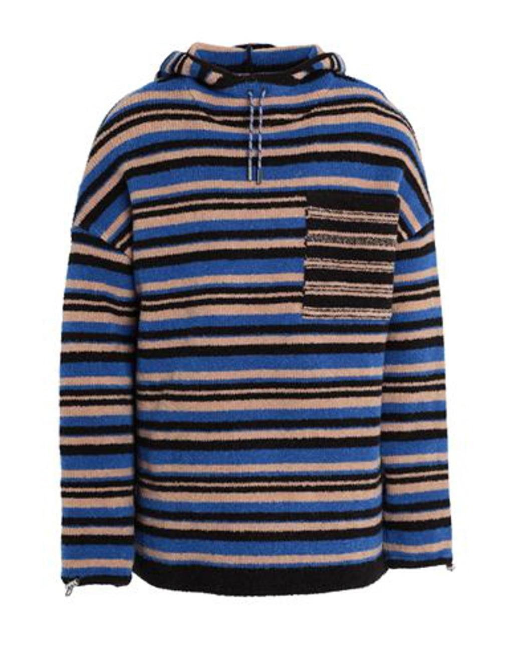 JACQUEMUS Striped Sweatshirt In Blue Product Image