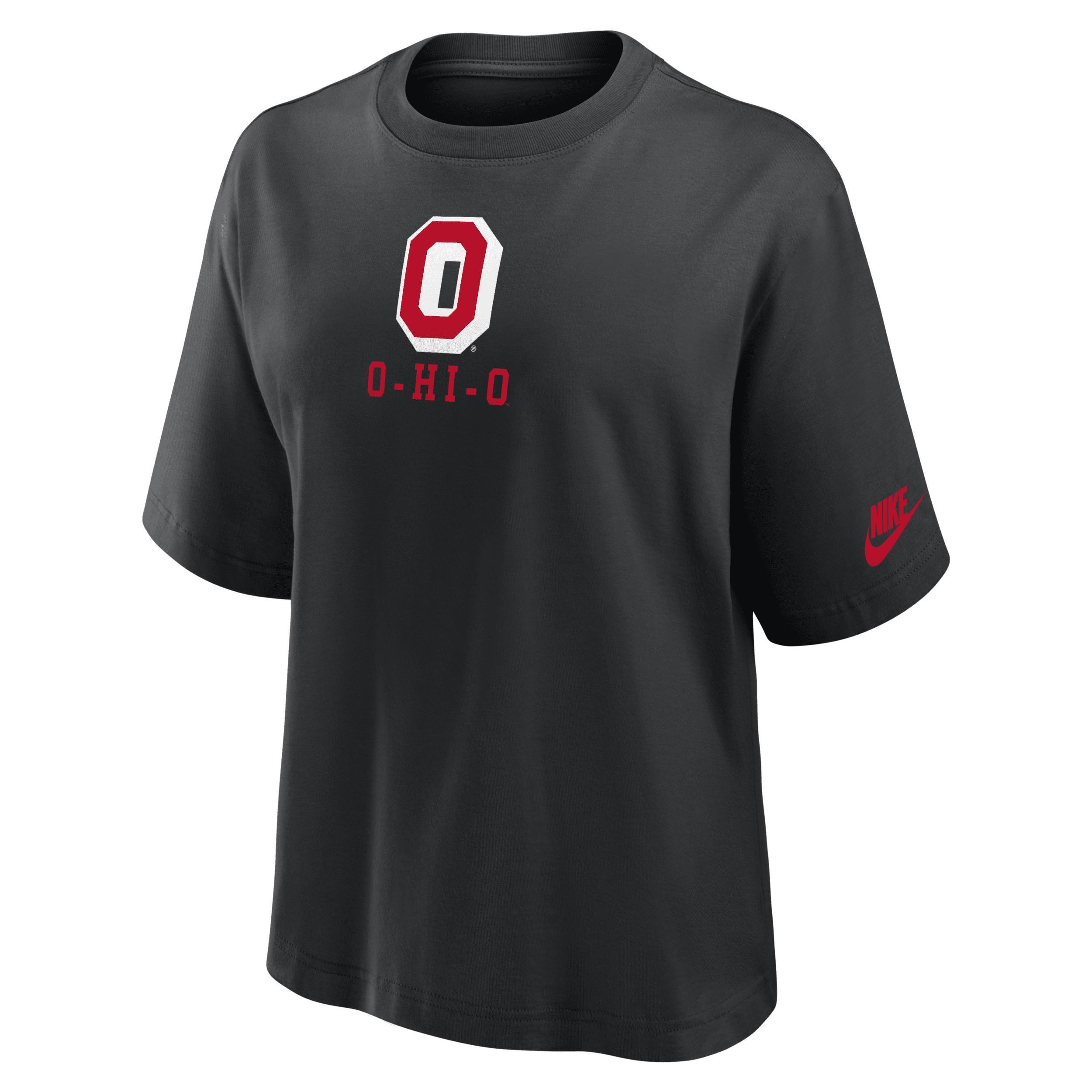 Womens Nike Ohio State Buckeyes Boxy Legacy Established T-Shirt Product Image