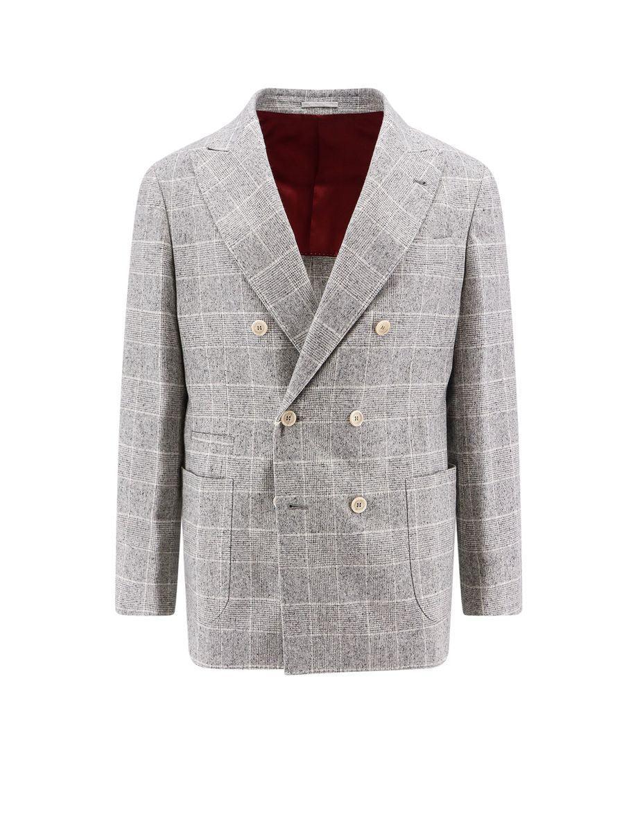 BRUNELLO CUCINELLI Blazer In Grey Product Image