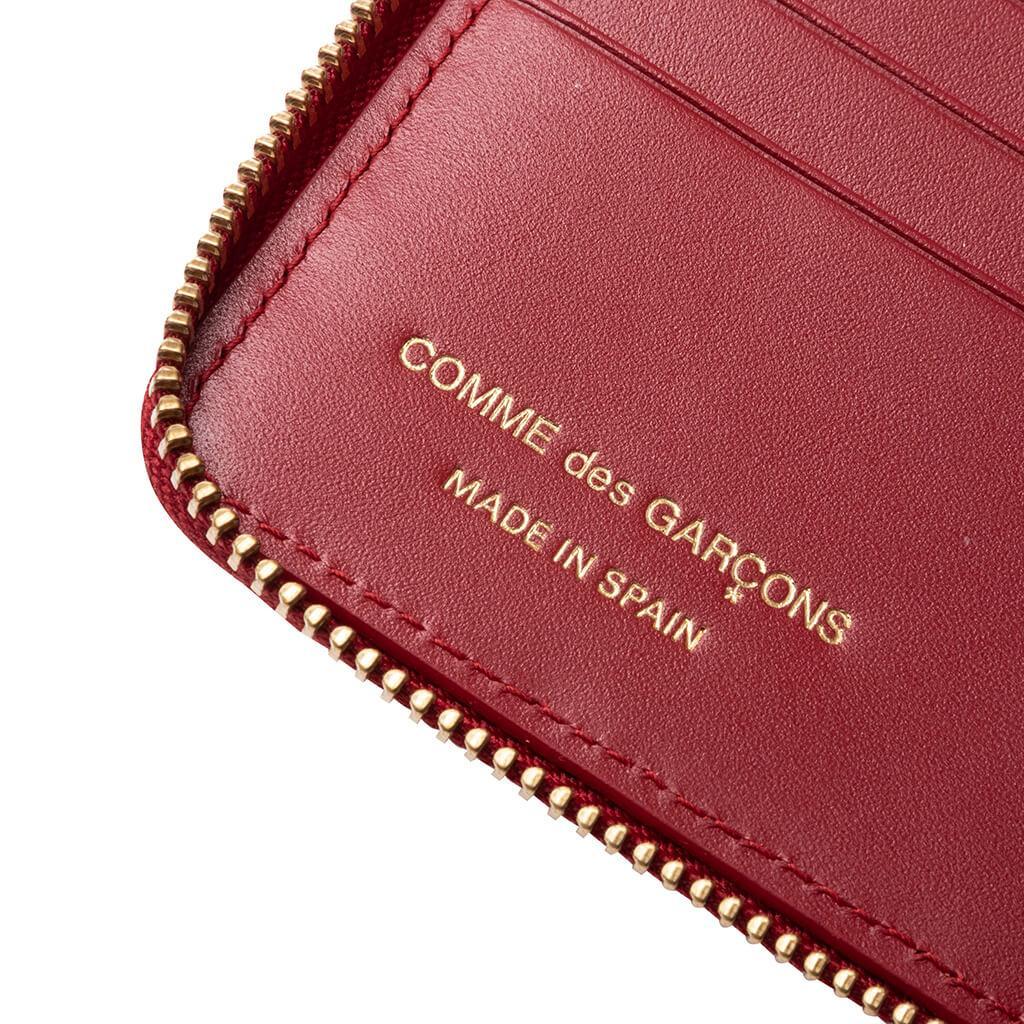 Comme des Garcons SA210E-A Embossed Wallet - Red Male Product Image