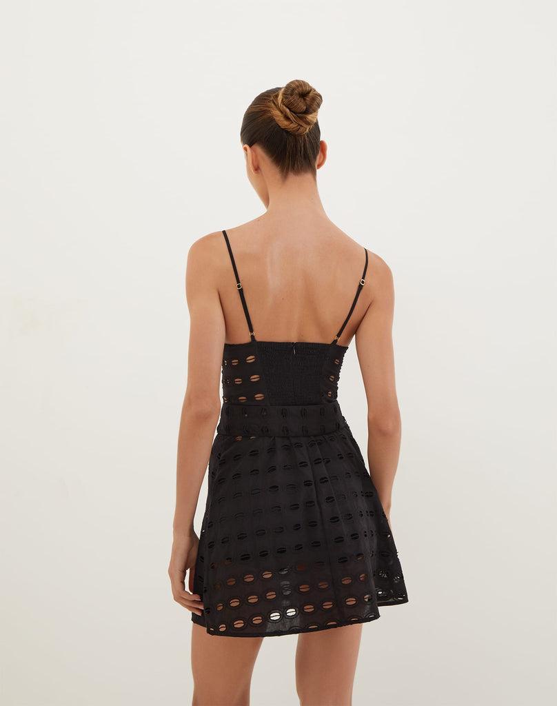 Noor Short Dress - Black Product Image