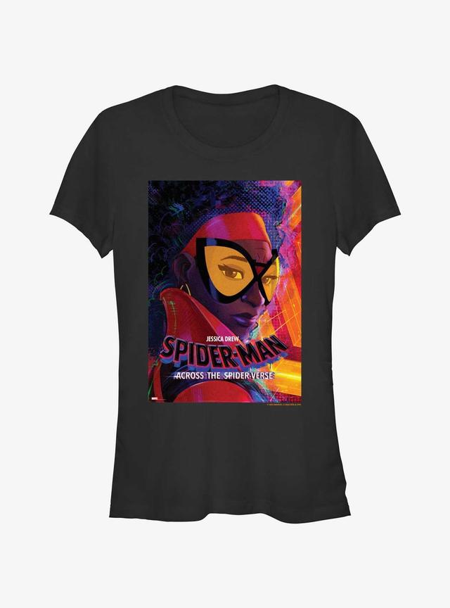 Spider-Man: Across The Spider-Verse Jessica Drew Spider-Woman Poster Girls T-Shirt Product Image