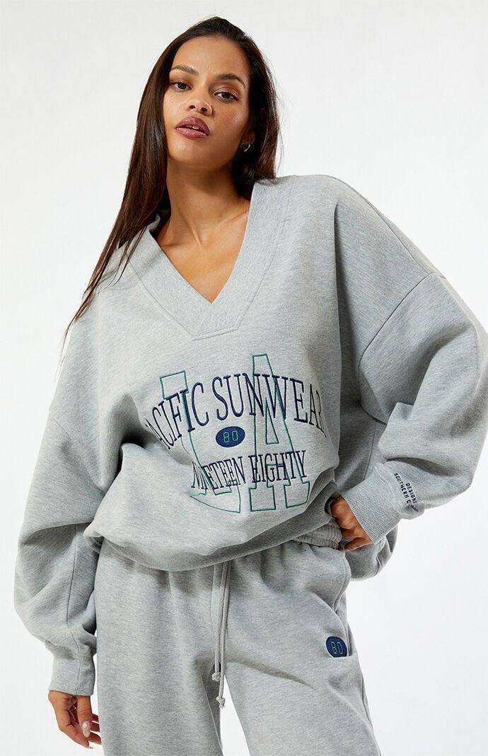 Womens Pacific Sunwear 1980 LA V-Neck Sweatshirt Product Image