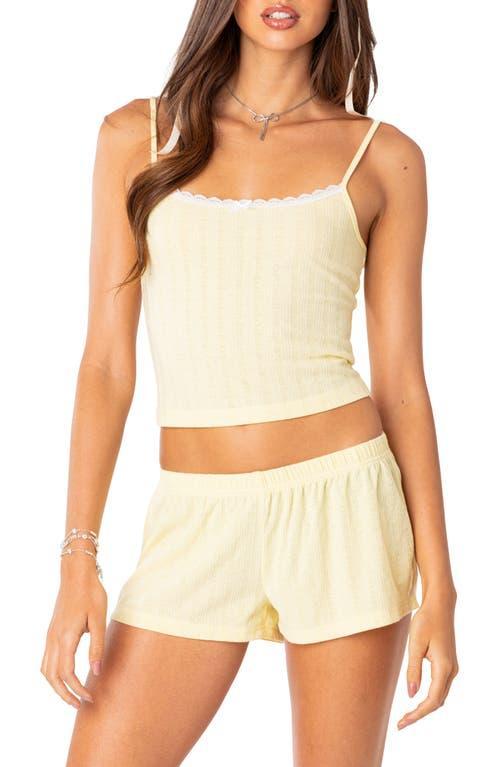 Edikted Irene Pointelle Tank Top Product Image