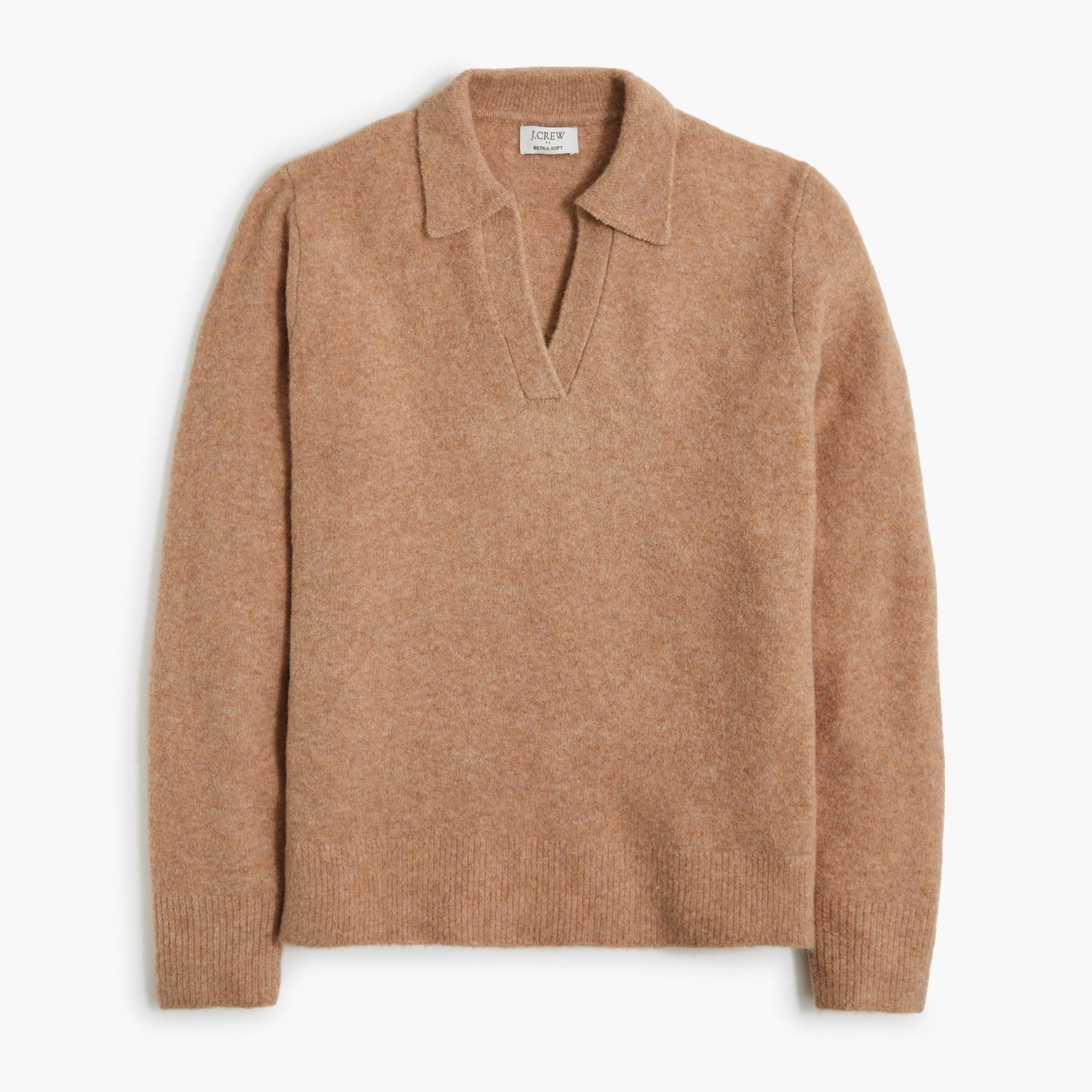 Sweater-polo in extra-soft yarn Product Image