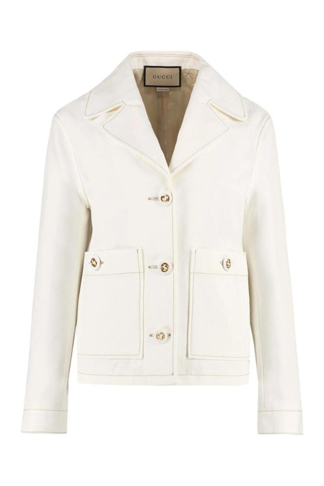 Canvas Jacket In White Product Image