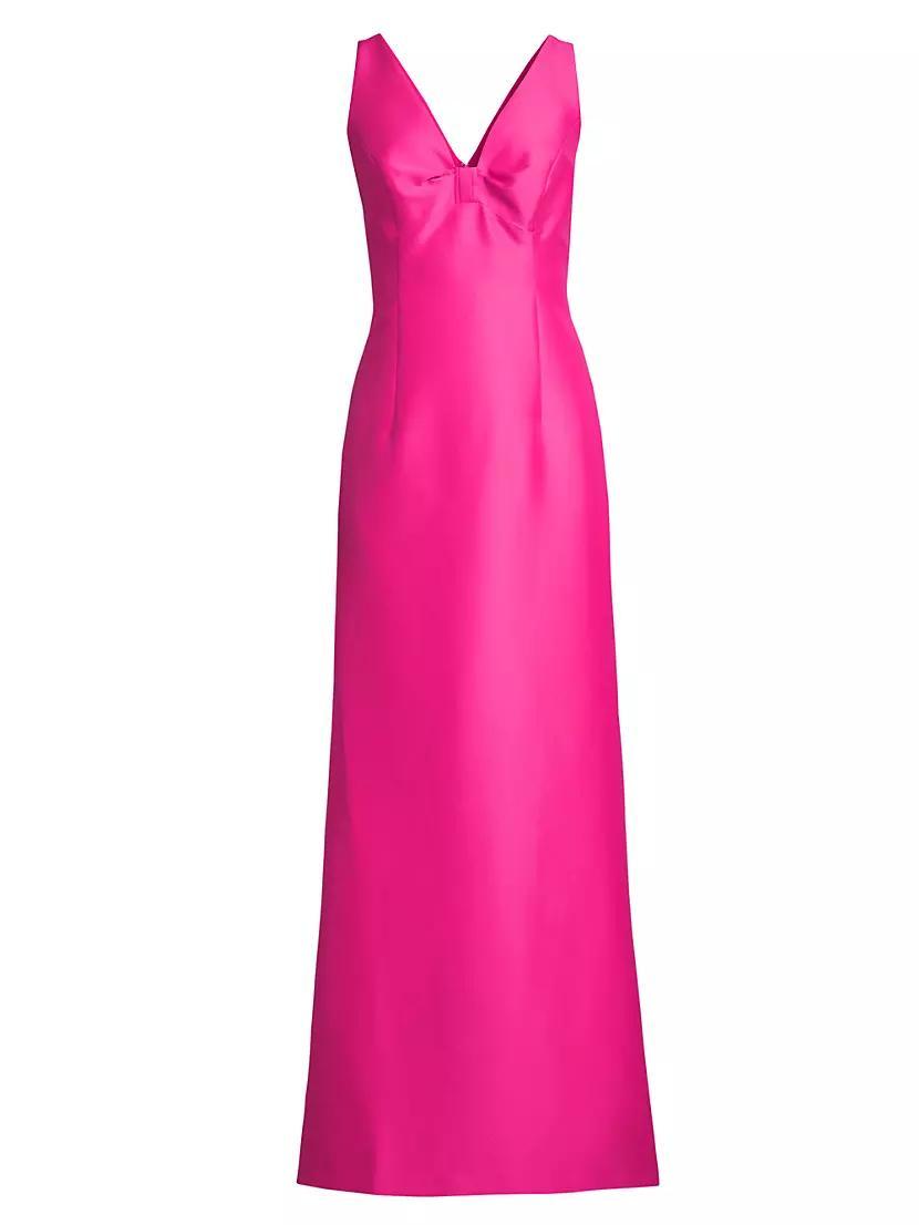 Evan Sleeveless Mikado Gown Product Image