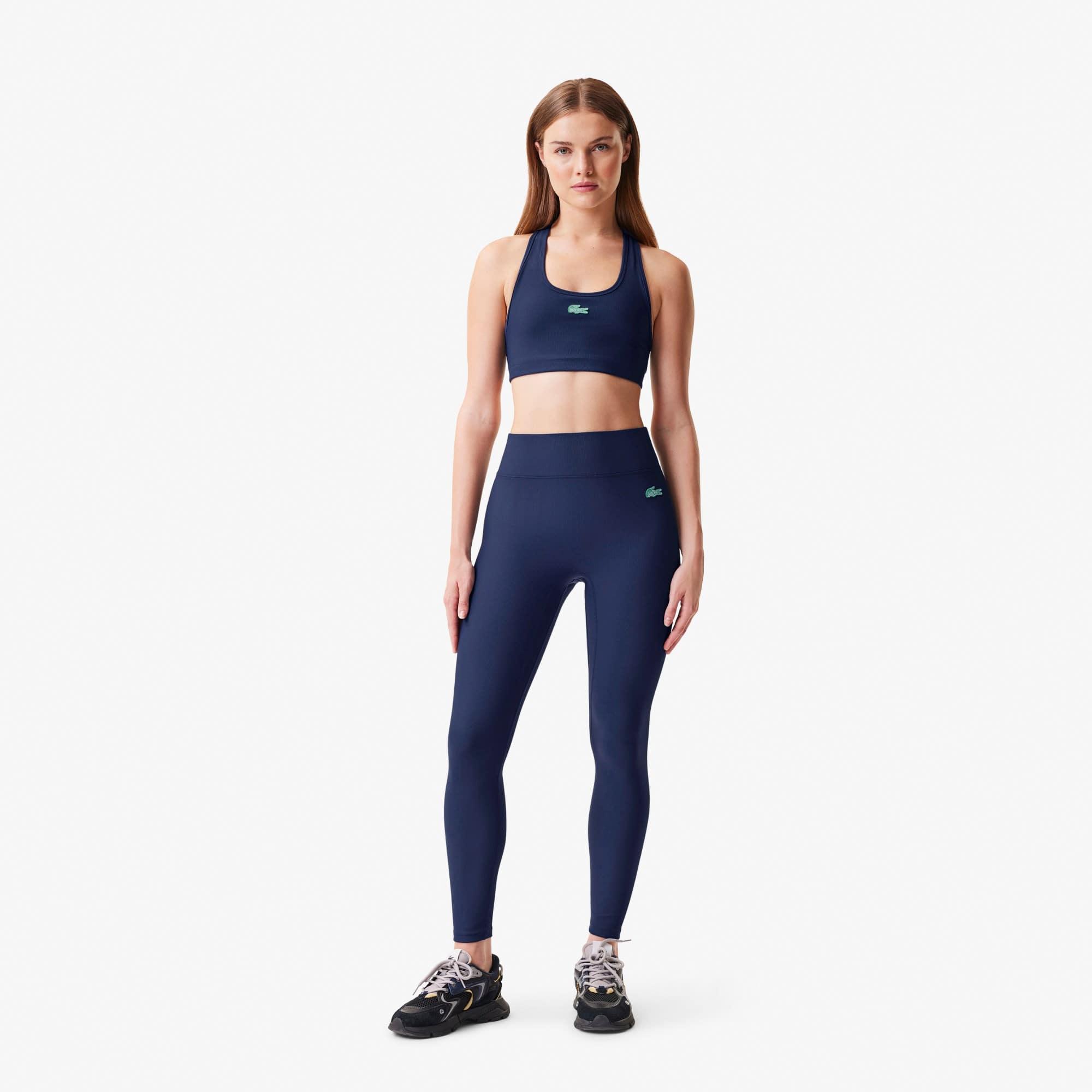 Women's Lacoste x Bandier Ribbed Leggings Product Image