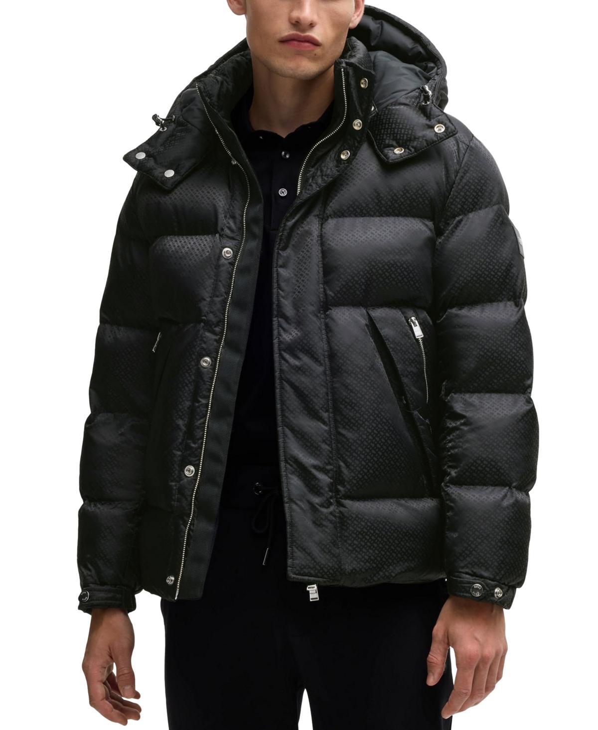 Mens Water-Repellent Puffer Jacket with Micro Monograms Product Image