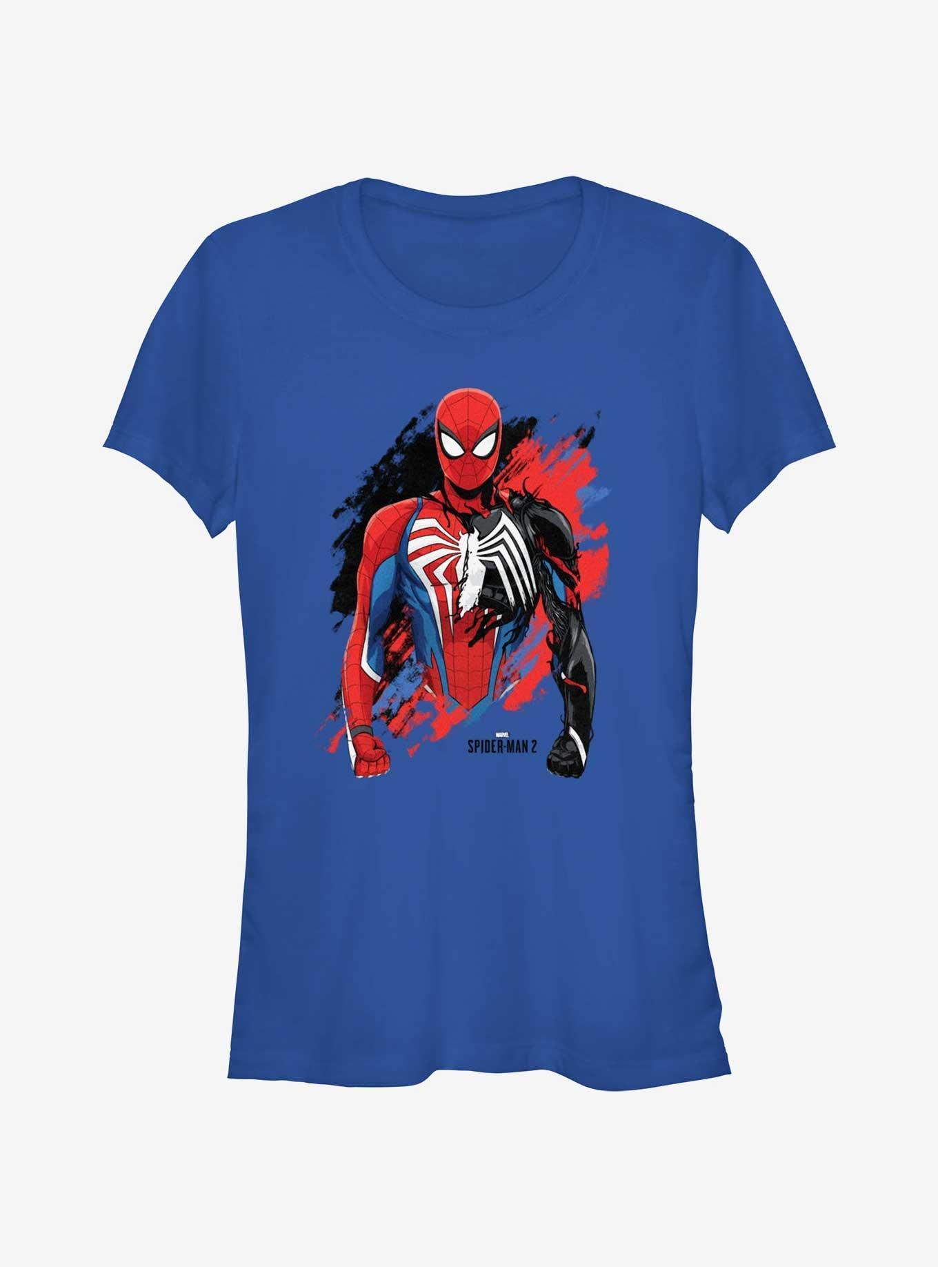 Marvel Spider-Man 2 Game Spider-Man Venom Morph Girls T-Shirt Product Image