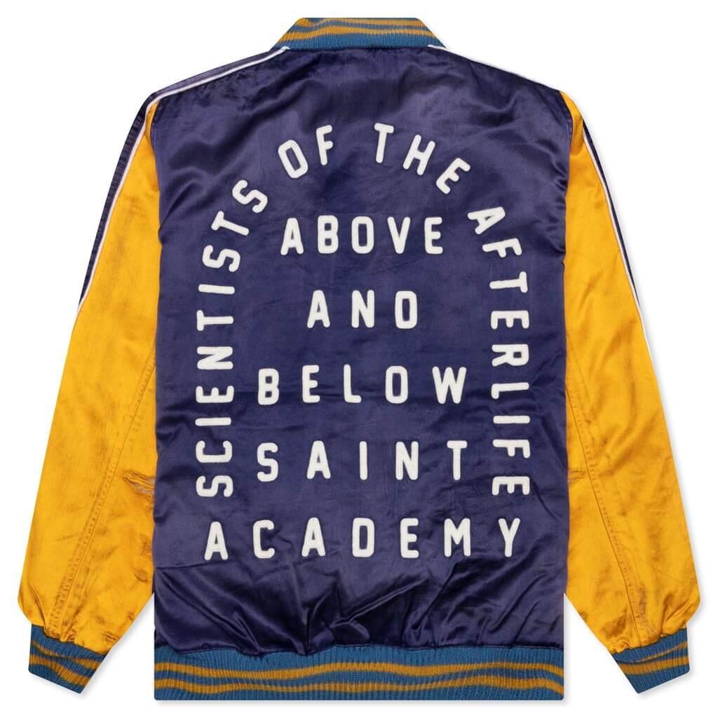 Saint Michael Stadium Jacket - Navy/Yellow Male Product Image