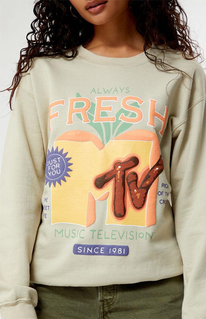 Ripple Junction Women's Fresh MTV Fruit Crew Neck Sweatshirt Product Image