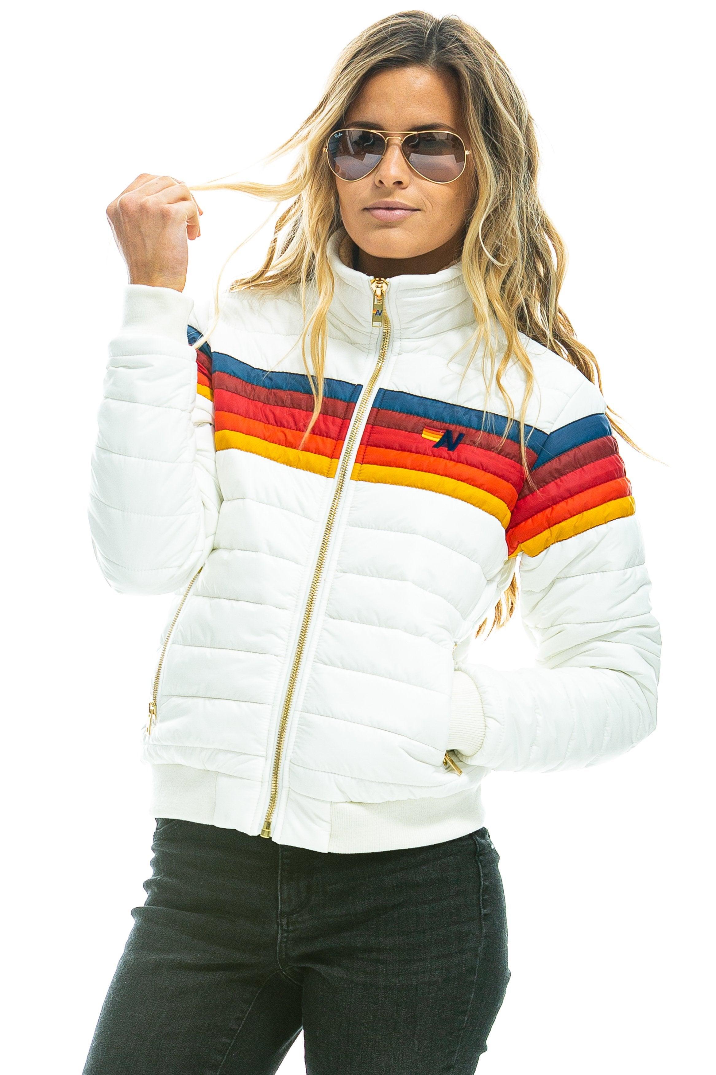 5 STRIPE JACKET -  WHITE Female Product Image