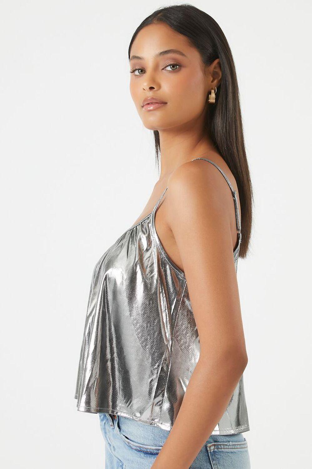 Metallic Relaxed-Fit Cami | Forever 21 Product Image