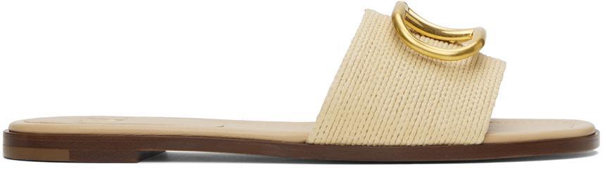 Beige Vlogo Sandals In 0ne Naturale Product Image