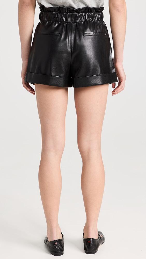 alice + olivia Reagan Vegan Leather Shorts | Shopbop Product Image