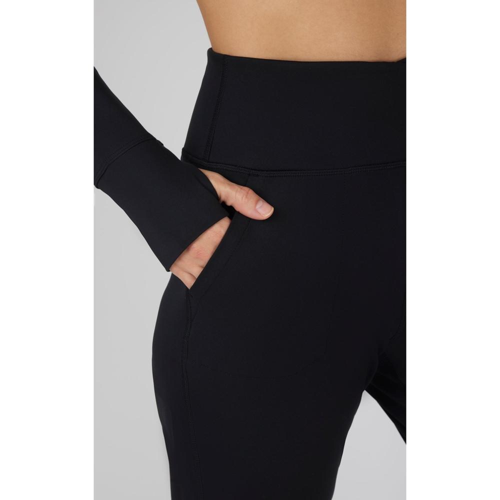 Yogalicious Womens Lux Nola Crossover Waist Jogger
 - Black - Medium Product Image