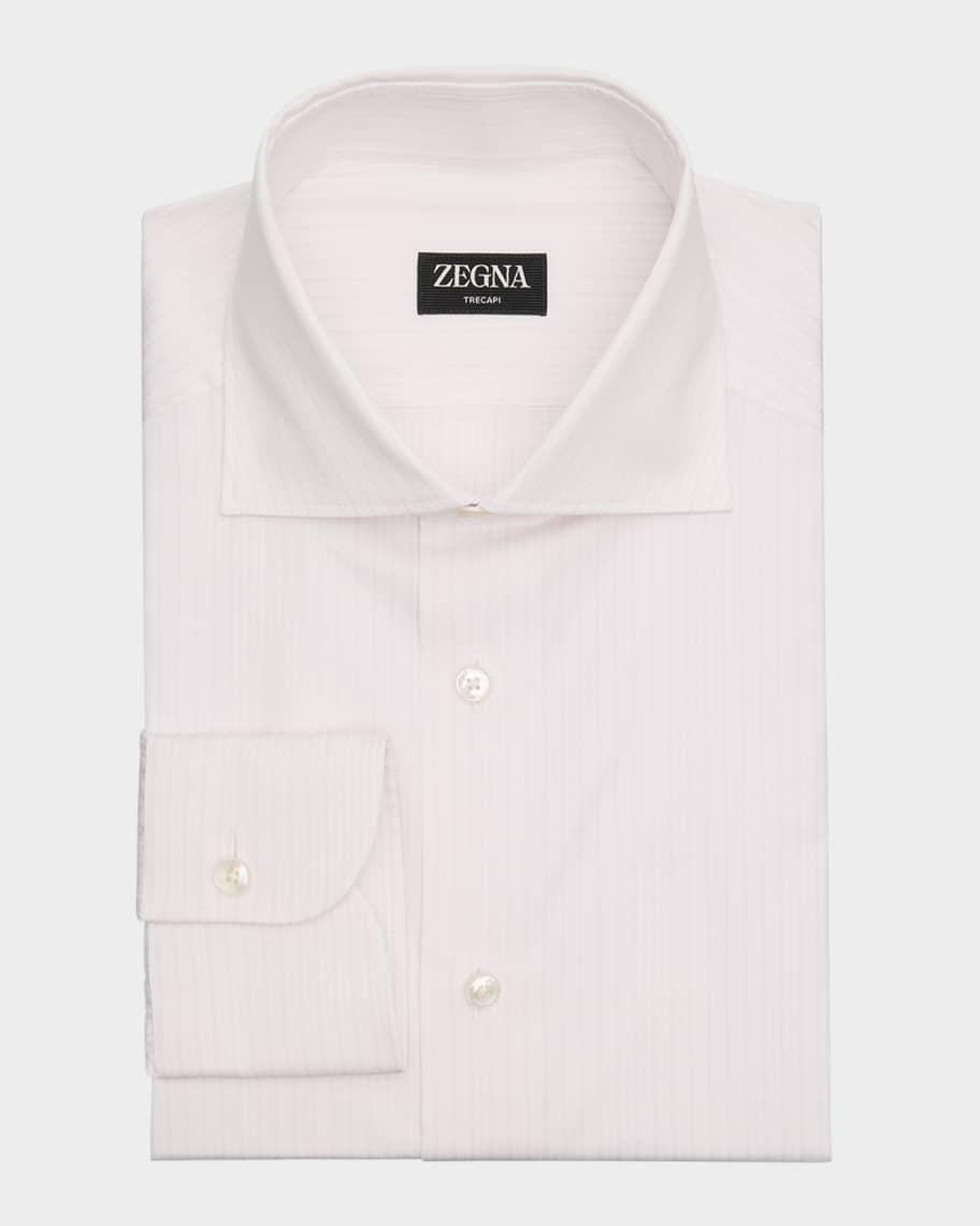 Men's Multi-Stripe Trecapi Cotton Dress Shirt Product Image