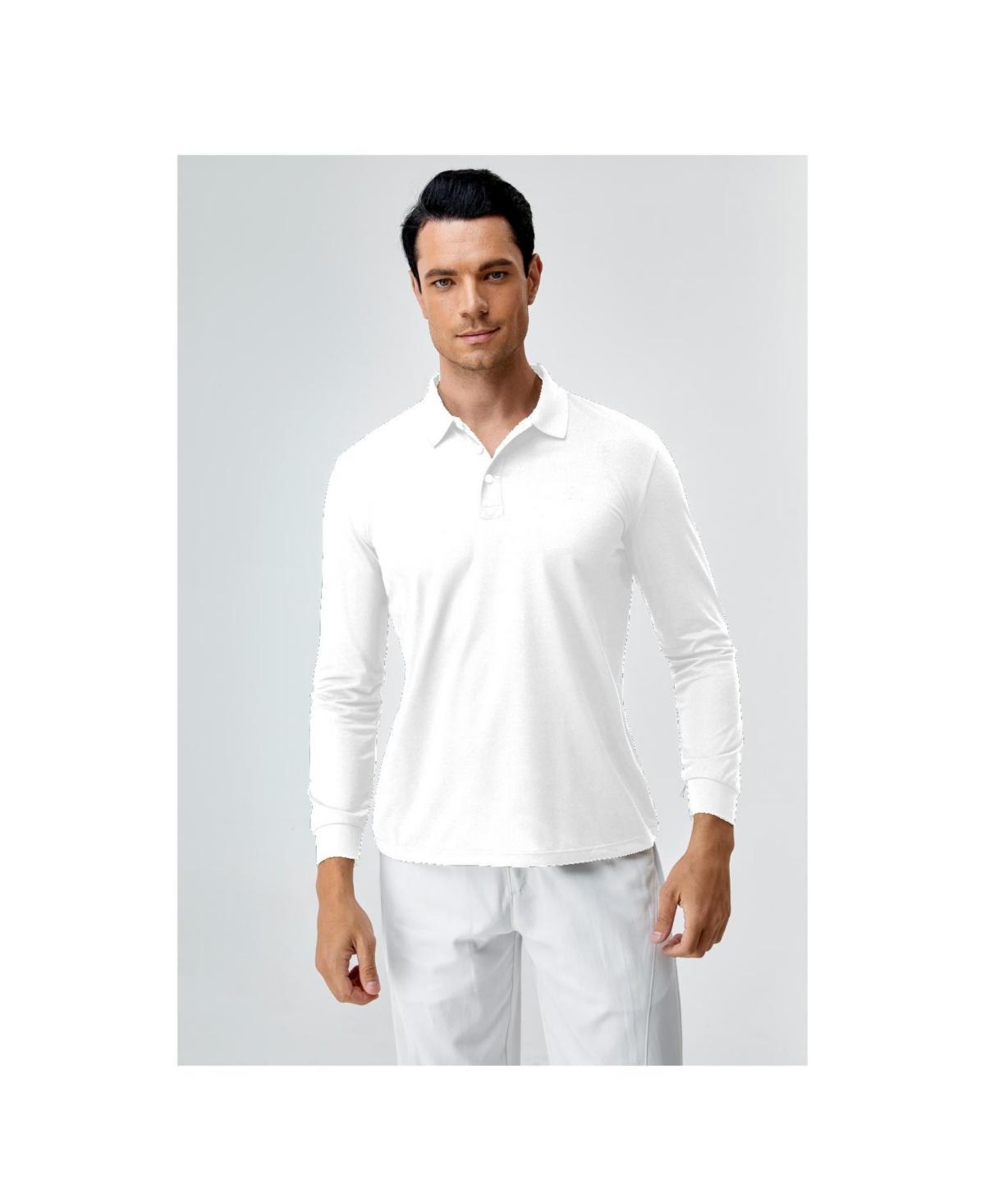 Bellemere New York Mens Bellemere Long Sleeves Tencel Polo Product Image