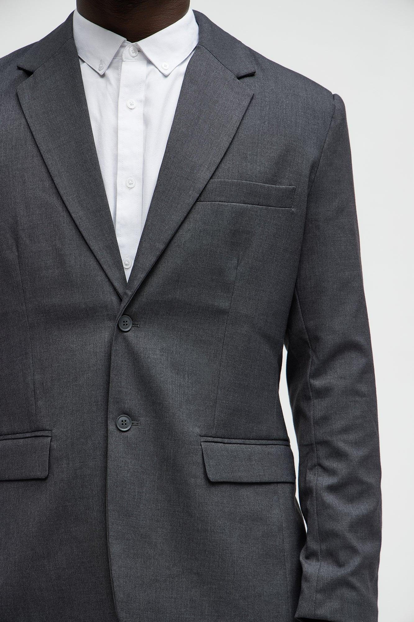 The Modern Stretch Suit Jacket - Charcoal Product Image