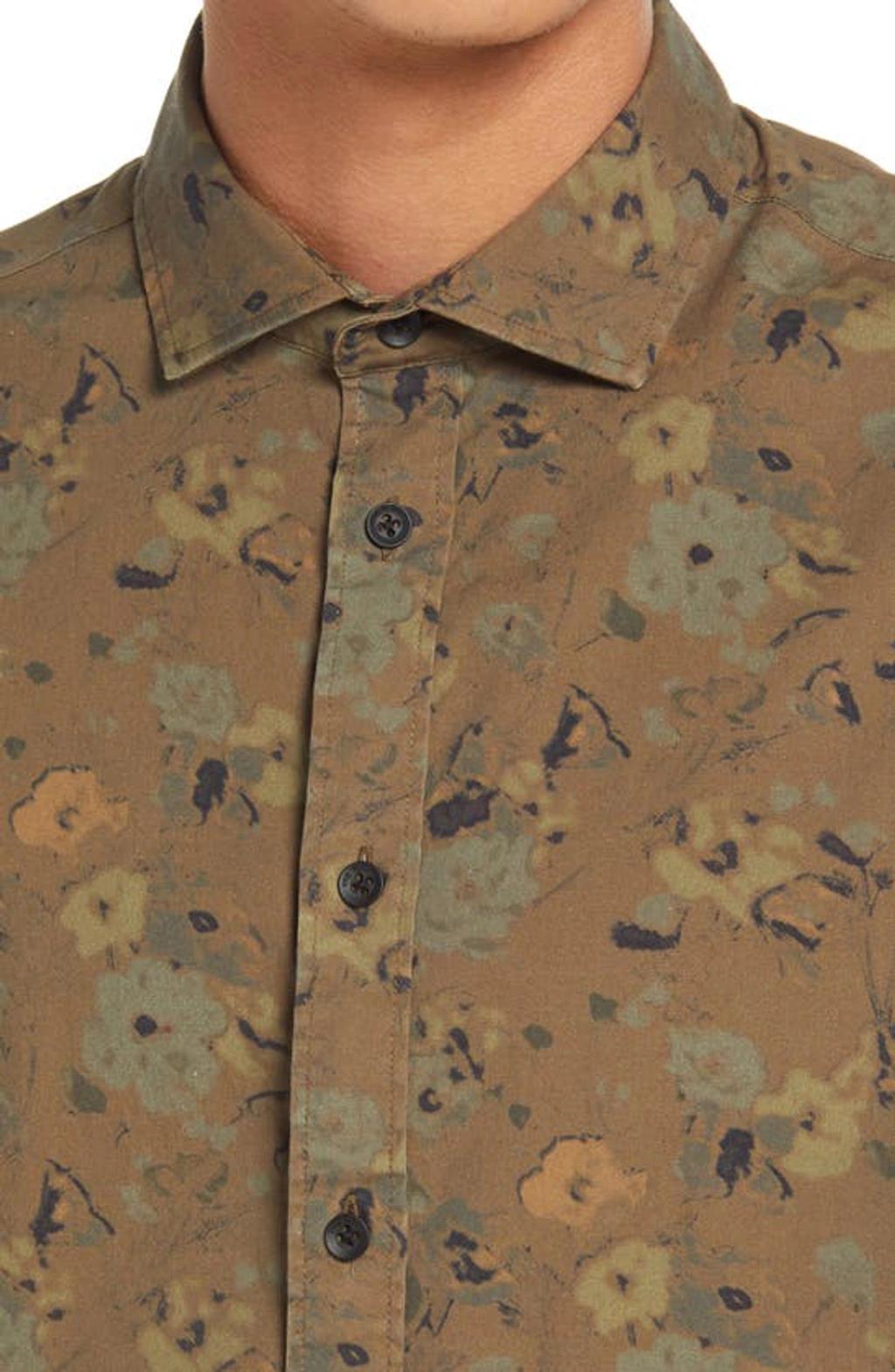 Pursuit Rove Button-up Shirt In Armyfloral Product Image