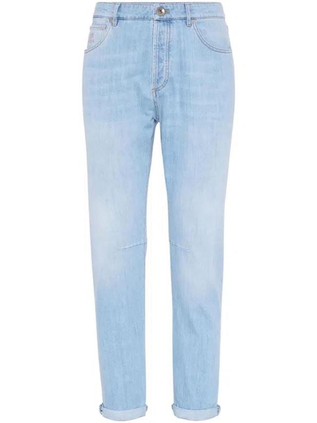 BRUNELLO CUCINELLI Tapered-leg Jeans In Blue Product Image