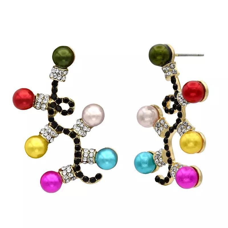 Celebrate Together Gold Tone Crystal Light Crawler Earrings, Womens, Multi Product Image