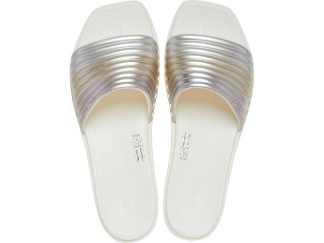 Crocs Miami Slide Sandals Chalk) Women's Sandals Product Image