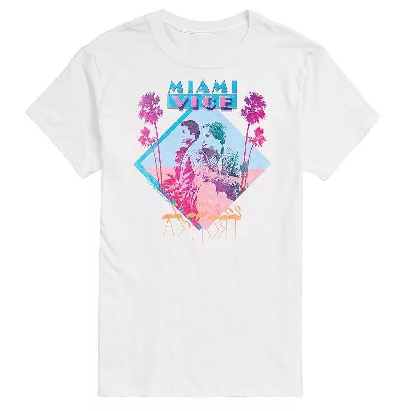 Big & Tall Miami Vice Graphic Tee, Mens Product Image