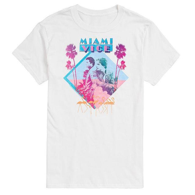 Big & Tall Miami Vice Graphic Tee, Mens Product Image