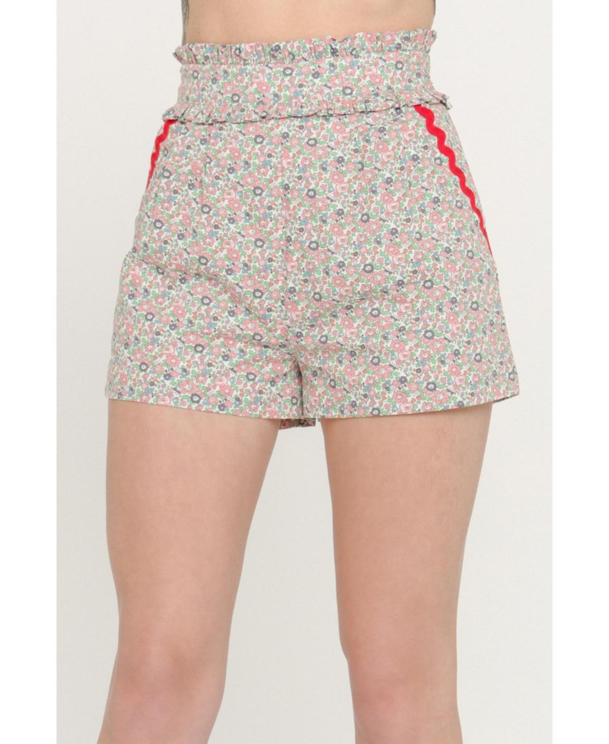 Womens Floral Print Shorts Product Image